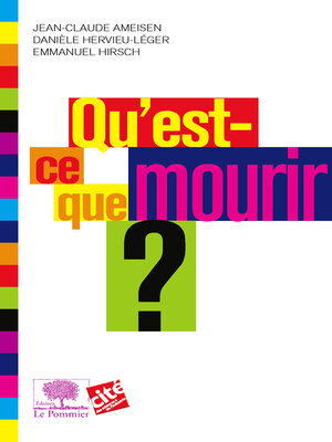 cover image of Qu'est-ce que mourir ?